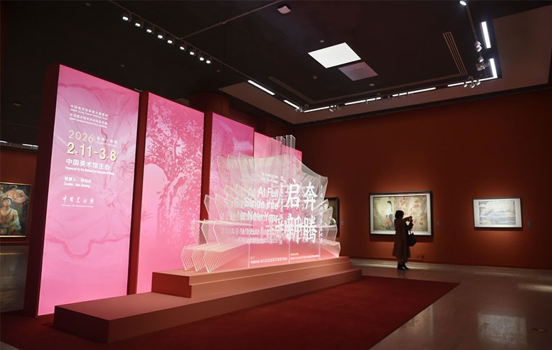 中国美术馆新春大展在京开幕